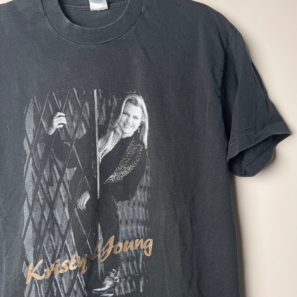 Fruit of the Loom Kristy Young Musician Get A Life Black Short Sleeve T Shirt L - Picture 1 of 6